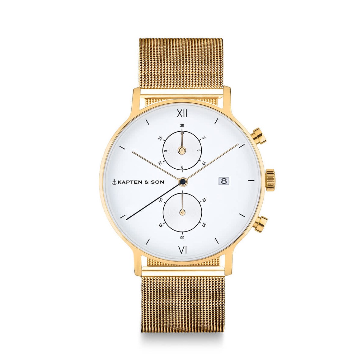 Kpten & Son Chrono Gold Mesh